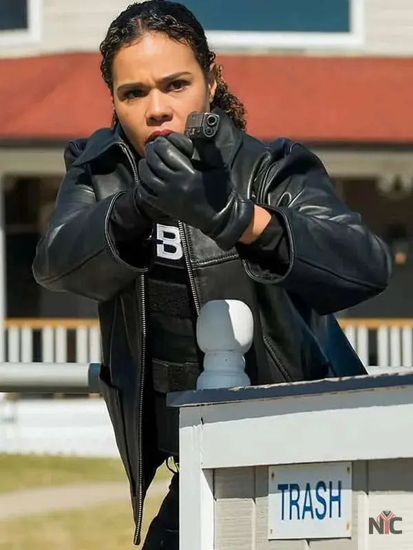 Sheryll Barnes FBI Most Wanted S06 Black Leather Jacket NYC Jackets