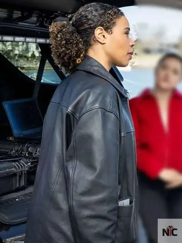 Sheryll Barnes FBI Most Wanted S06 Black Leather Jacket NYC Jackets