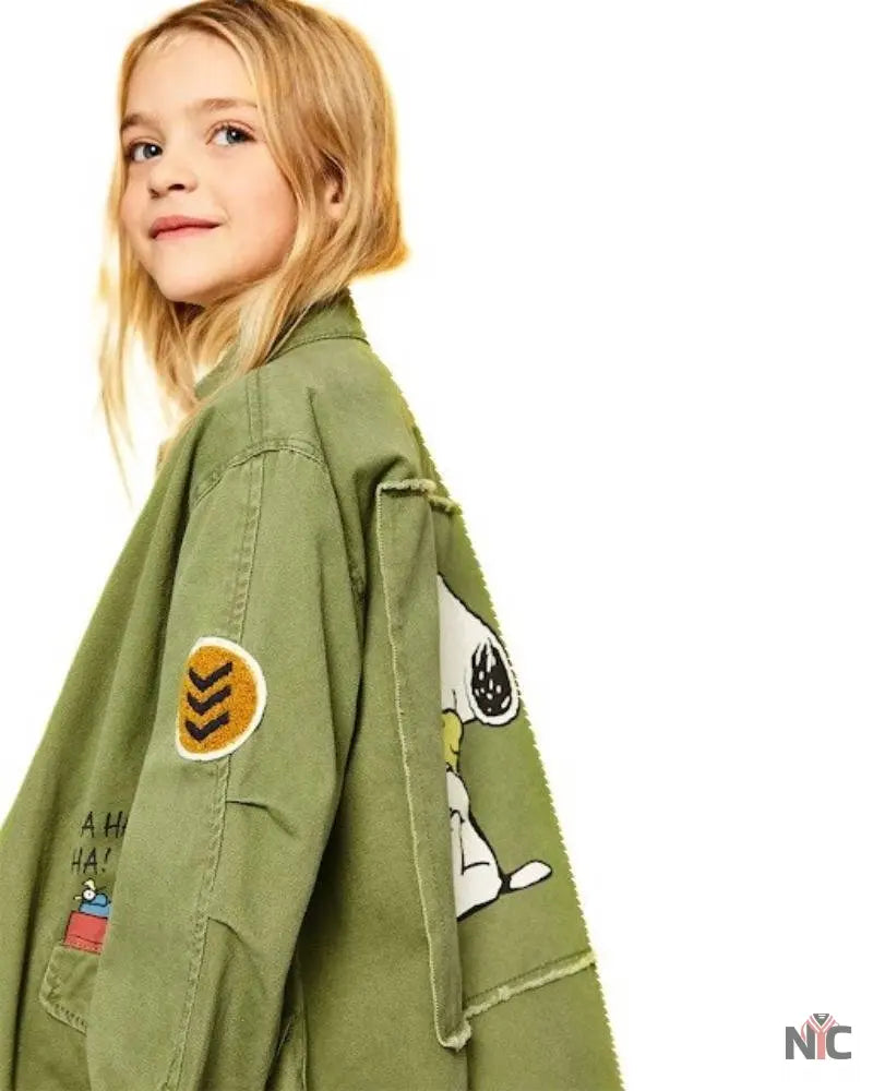 Snoopy Military Patch Jacket NYC Jackets