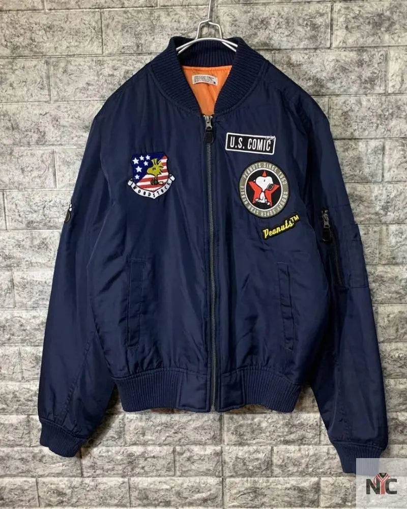Snoopy Patch Yoshida Yu MA1 Flight Peanuts Jacket NYC Jackets