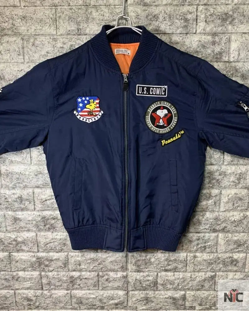 Snoopy Patch Yoshida Yu MA1 Flight Peanuts Jacket NYC Jackets