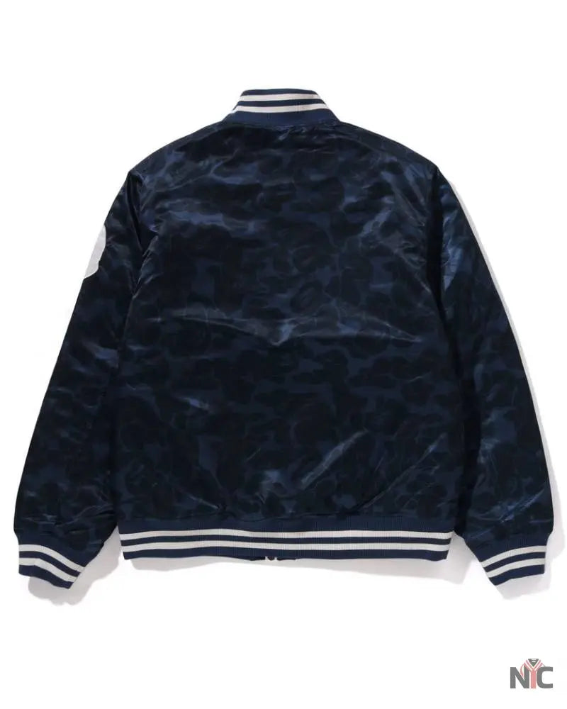Solid Camo NYC Logo Nylon Varsity Jacket NYC Jackets