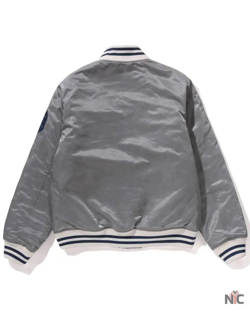 Solid Camo NYC Logo Nylon Varsity Jacket NYC Jackets
