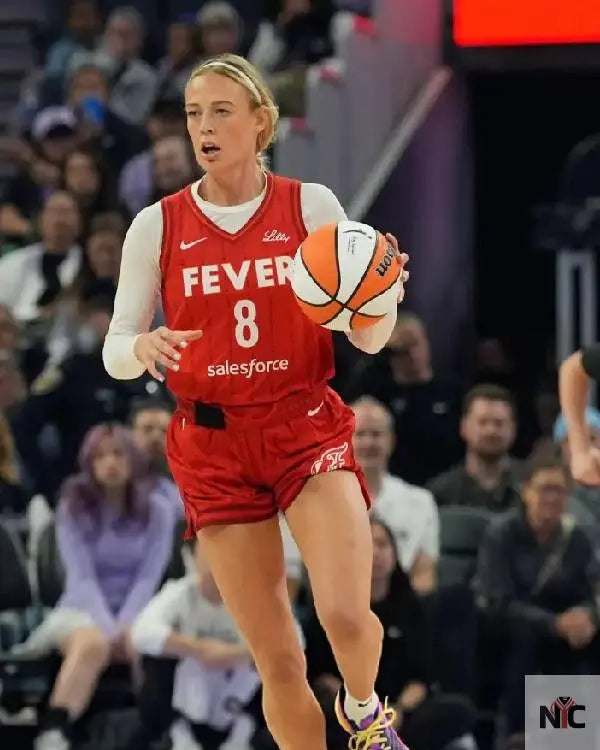 Sophie Cunningham Indiana Fever Red Jersey NYC Jackets