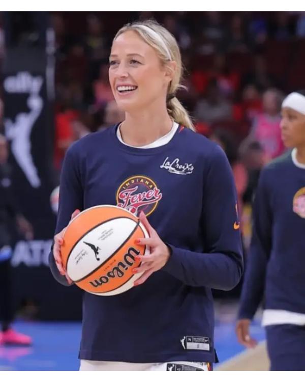 Sophie Cunningham Indiana Fever Navy Core Long Sleeve T-Shirt NYC Jackets