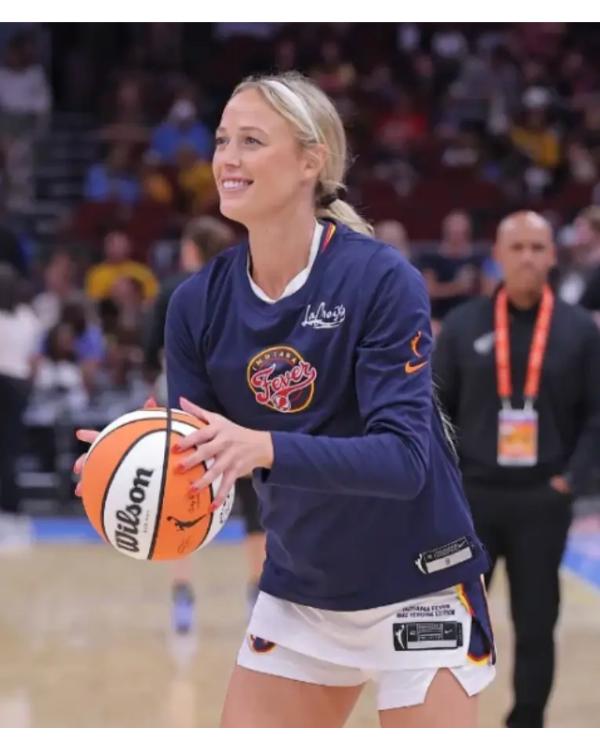 Sophie Cunningham Indiana Fever Navy Core Long Sleeve T-Shirt NYC Jackets