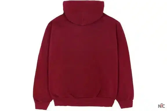 Sp5der Logo Maroon Hoodie NYC Jackets