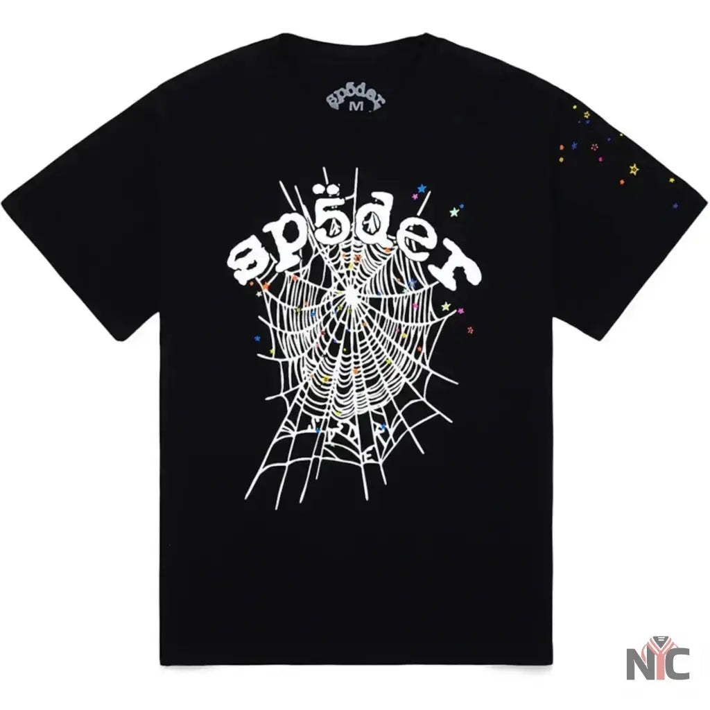Sp5der OG Web Black V2 Tee NYC Jackets