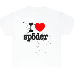 Sp5der I Heart SP5DER White Tee