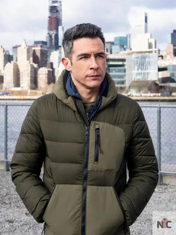 Special Agent Stuart Scola FBI S06 Green Puffer Jacket NYC Jackets