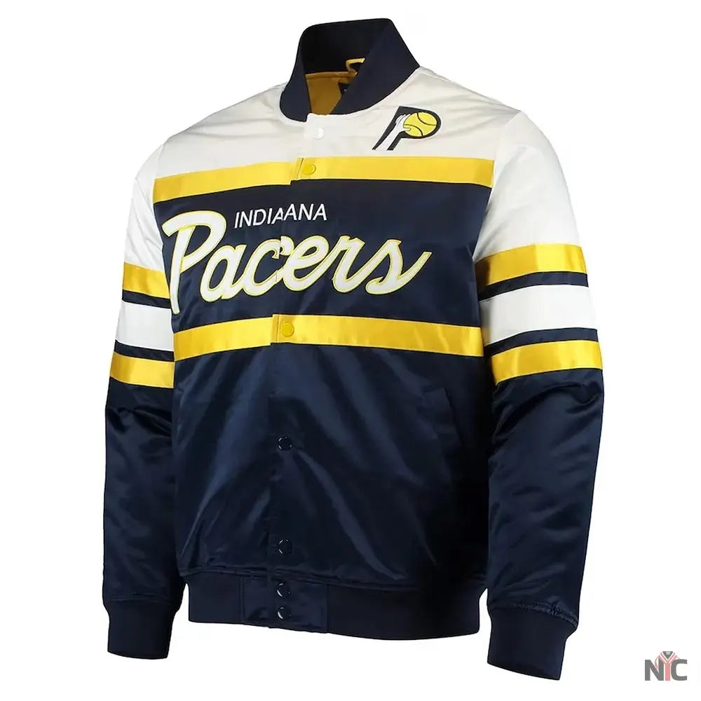 Special Script Indiana Pacers Navy Jacket NYC Jackets