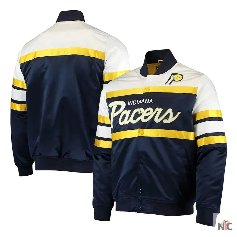 Special Script Indiana Pacers Navy Jacket NYC Jackets