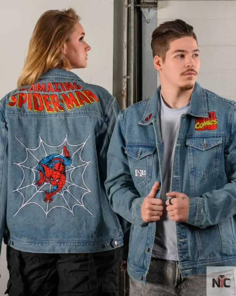 Spider-Man Denim Jacket NYC Jackets