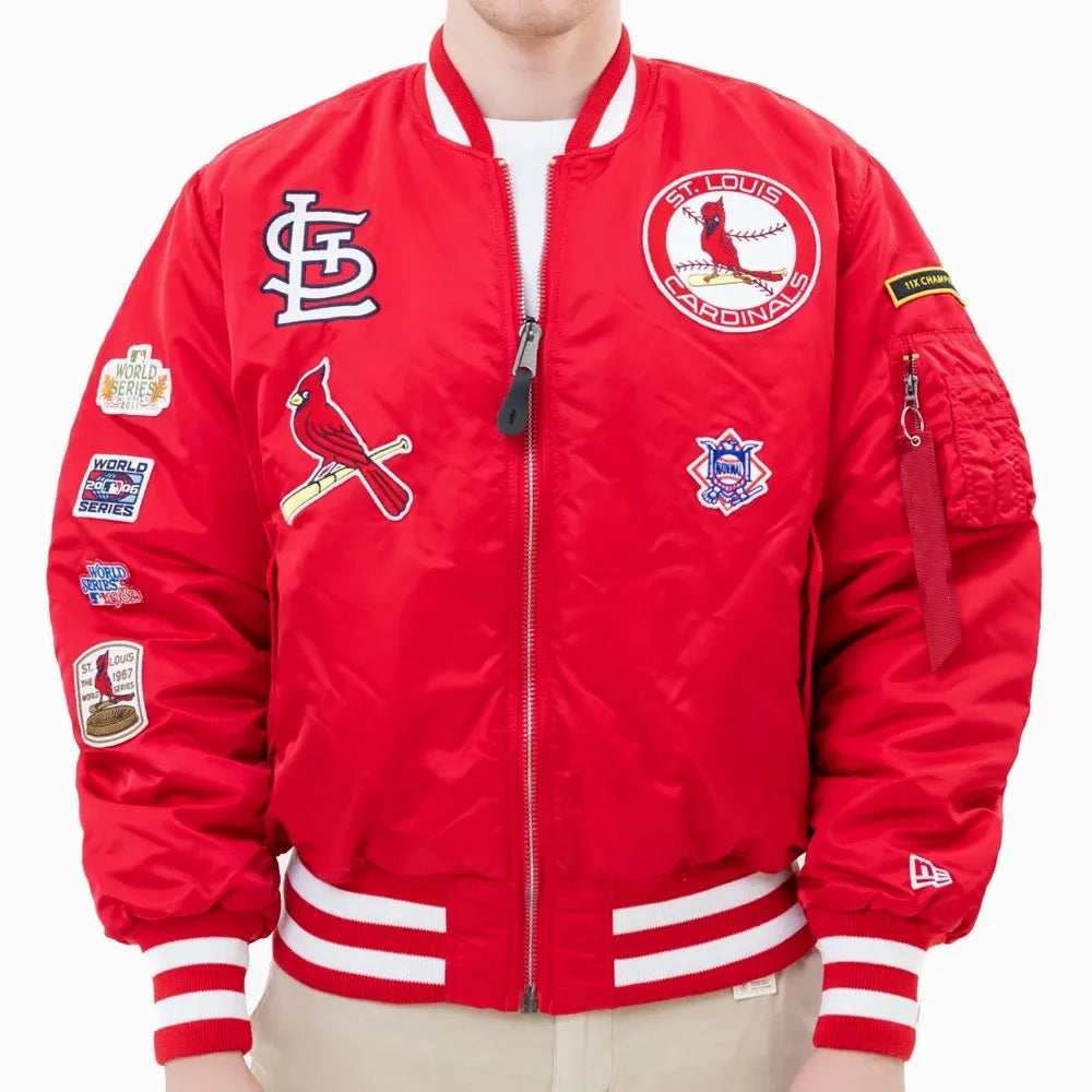 St. Louis Cardinals Bomber MA-1 Jacket NYC Jackets
