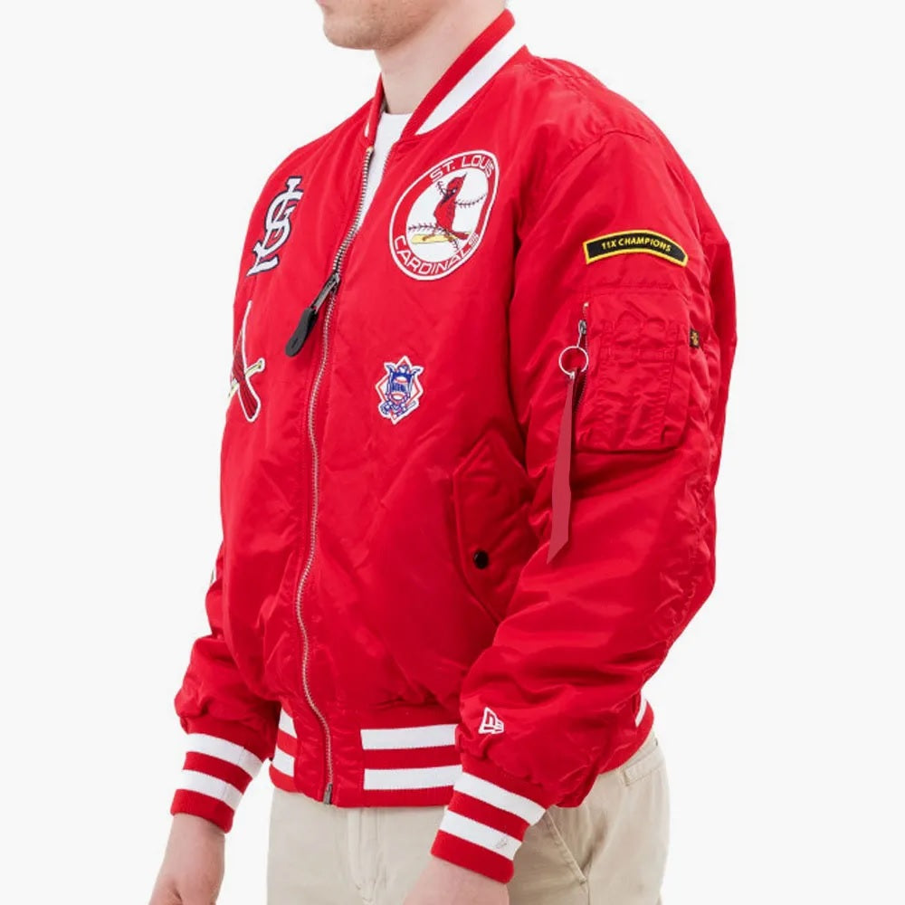 St. Louis Cardinals Bomber MA-1 Jacket NYC Jackets