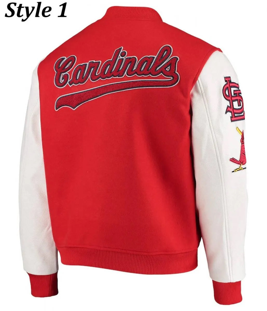 St. Louis Cardinals Letterman Two Tone Jacket NYC Jackets