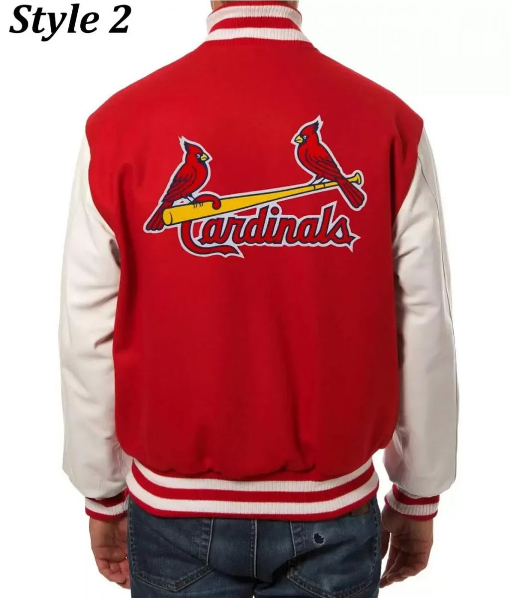 St. Louis Cardinals Letterman Two Tone Jacket NYC Jackets