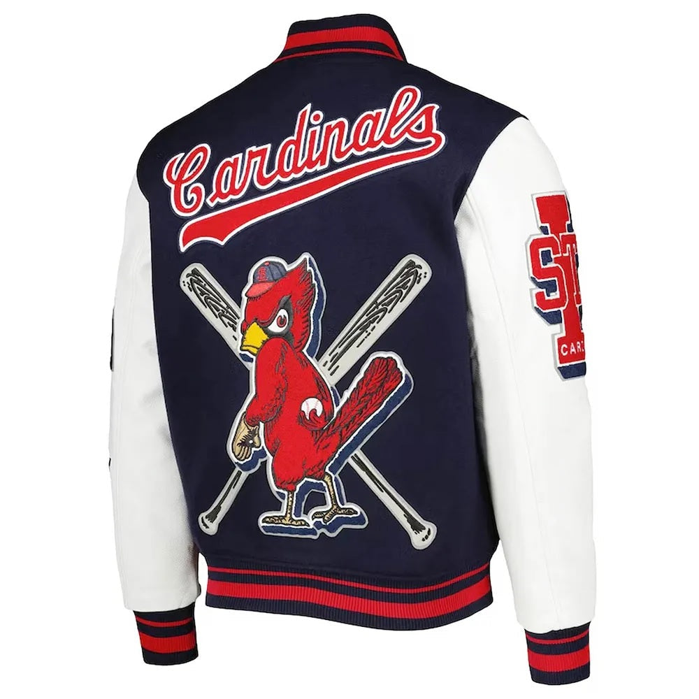 St Louis Cardinals Mash Up Varsity Jacket NYC Jackets