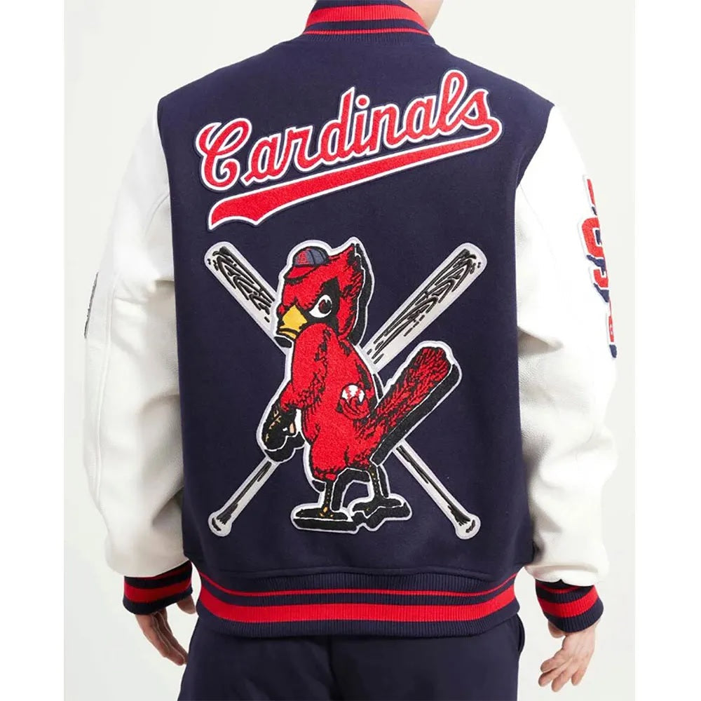 St Louis Cardinals Mash Up Varsity Jacket NYC Jackets