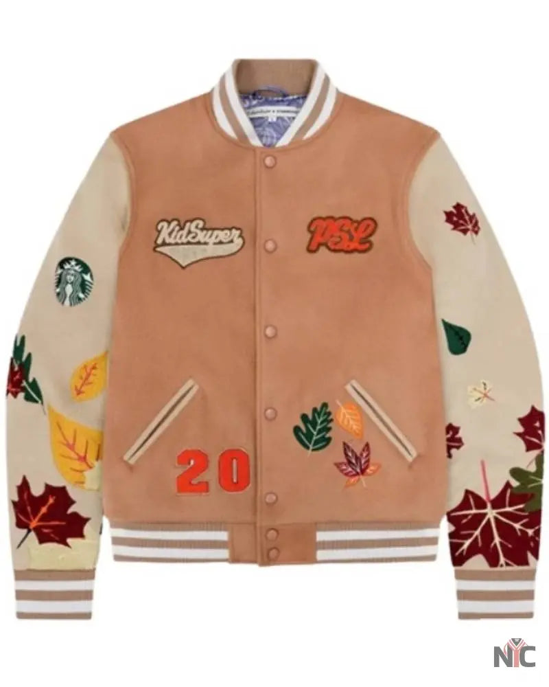 Starbucks Team PSL Varsity Jacket NYC Jackets