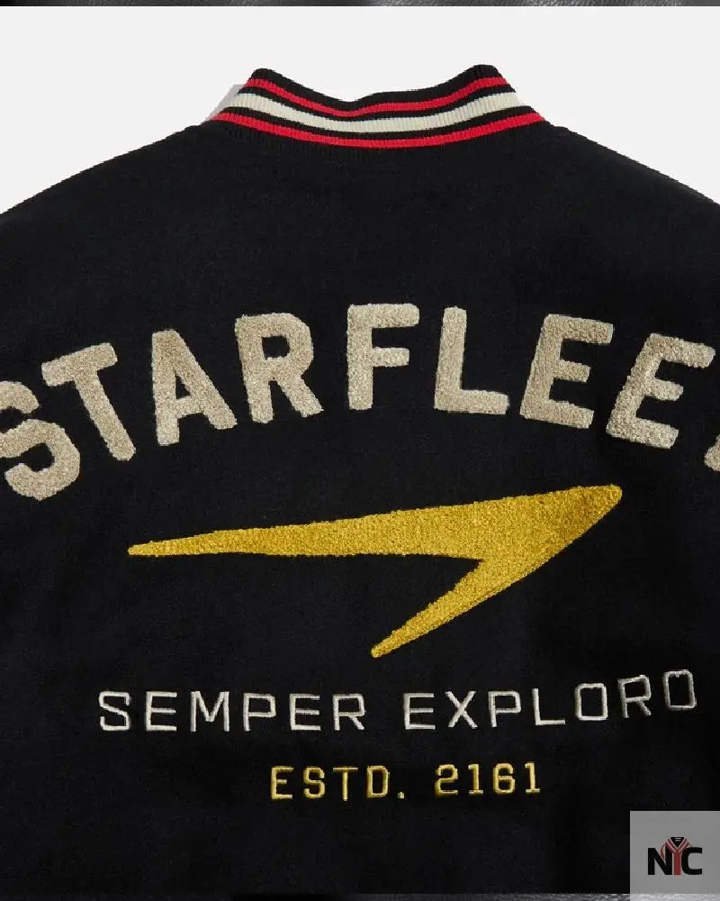 Starfleet Varsity Black Jacket NYC Jackets