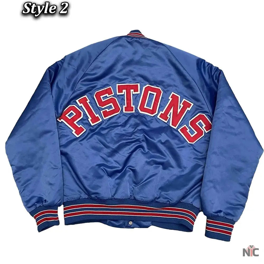 Starter 90’s NBA Detroit Pistons Blue Jacket. NYC Jackets