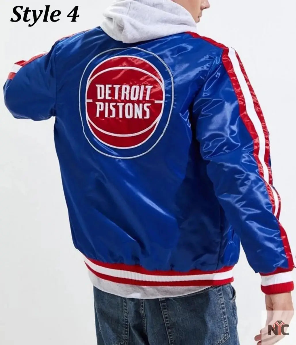 Starter 90’s NBA Detroit Pistons Blue Jacket. NYC Jackets