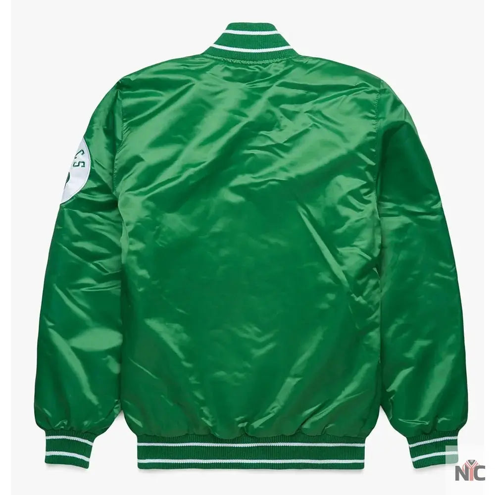 Starter Boston Celtics Green Satin Jacket NYC Jackets