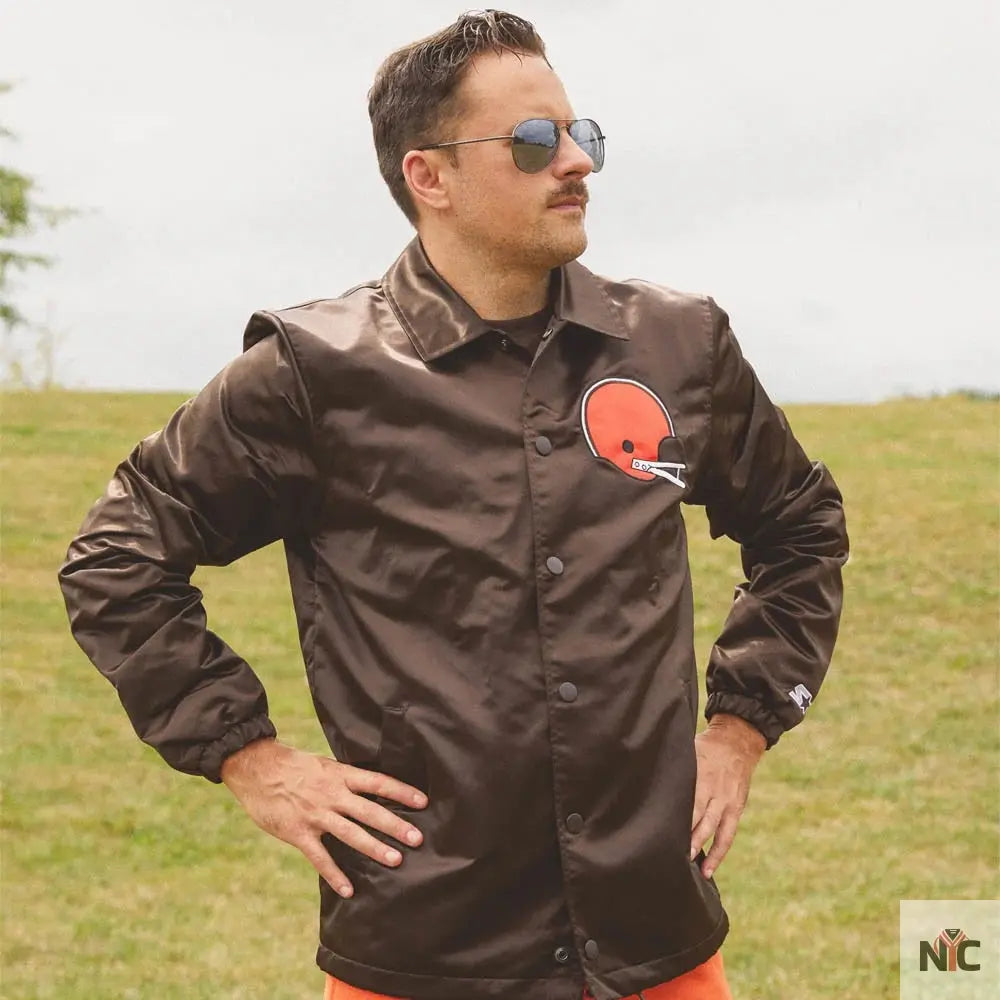 Starter Browns Coach Jacket NYC Jackets