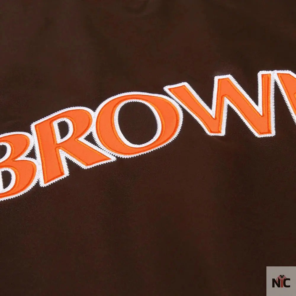 Starter Cleveland Browns Heavyweight Satin Jacket NYC Jackets