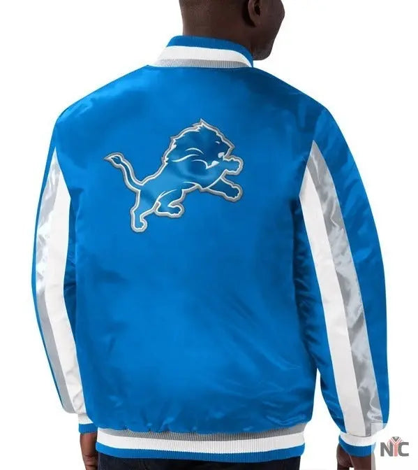 Starter Detroit Lions Stripe Jacket NYC Jackets