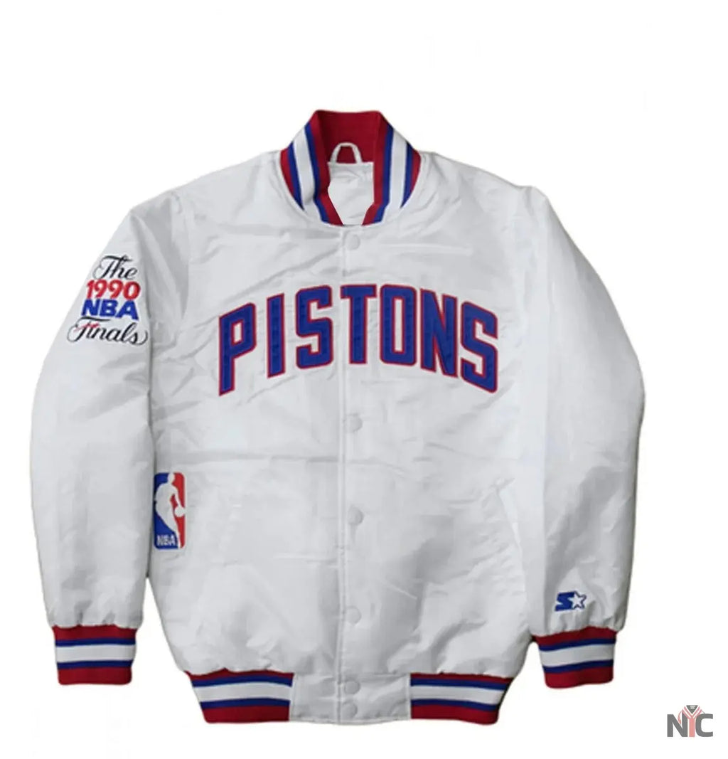 Starter Detroit Pistons NBA Satin Jacket NYC Jackets