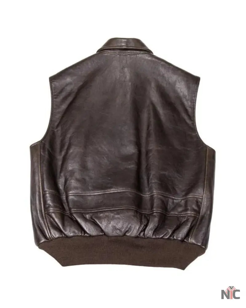 Stearman Leather Vest NYC Jackets