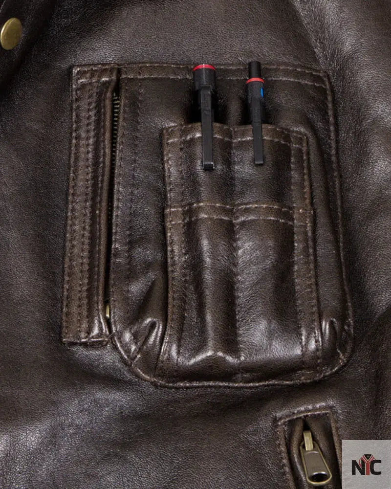 Stearman Leather Vest NYC Jackets
