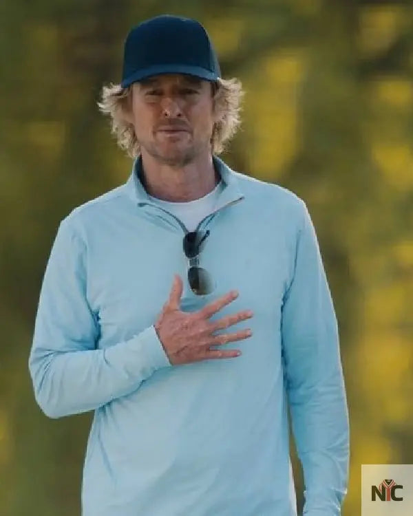 Stick Owen Wilson Long Sleeve Polo Shirt NYC Jackets