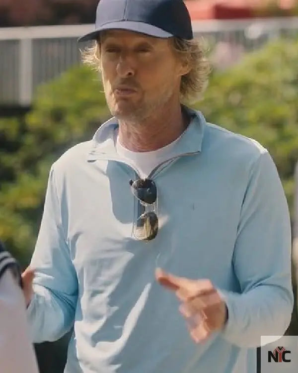 Stick Owen Wilson Long Sleeve Polo Shirt NYC Jackets