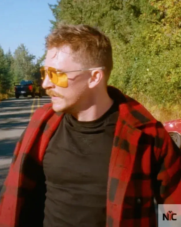 Strange Darling 2024 Kyle Gallner Plaid Jacket NYC Jackets