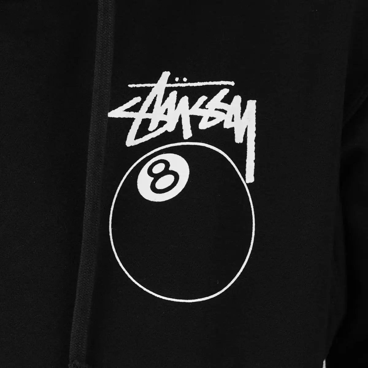 Stussy 8 Ball Unisex Black Hoodie NYC Jackets