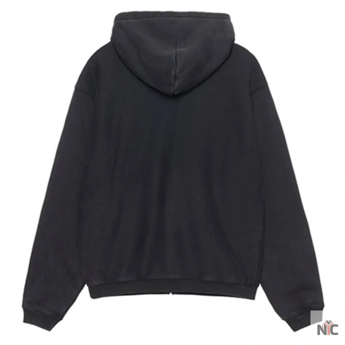 Stussy Unisex Outline Zip Hoodie Black NYC Jackets