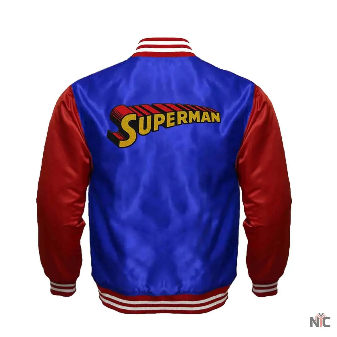 Superman Satin Varsity Jacket NYC Jackets