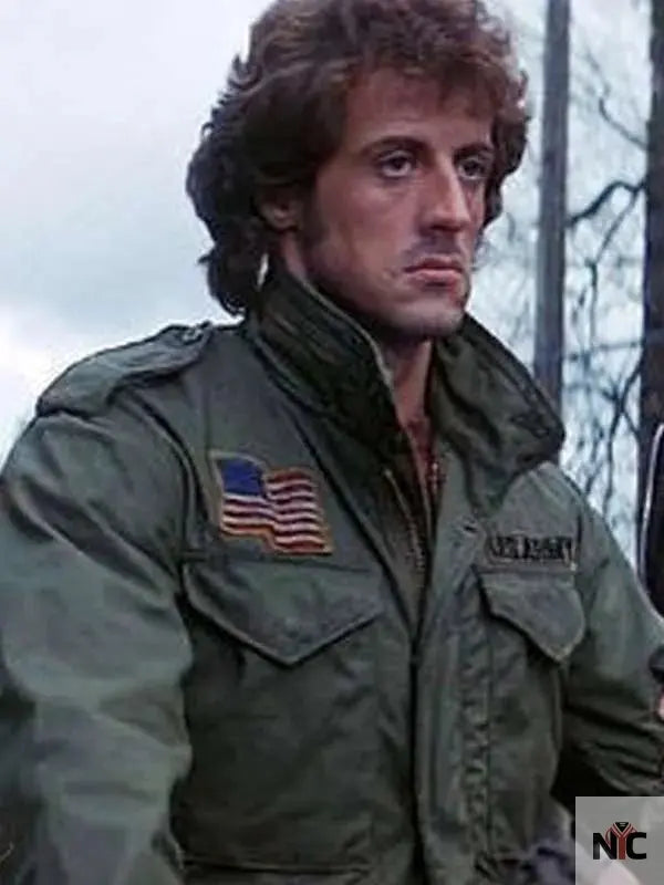 Sylvester Stallone First Blood Green Jacket NYC Jackets