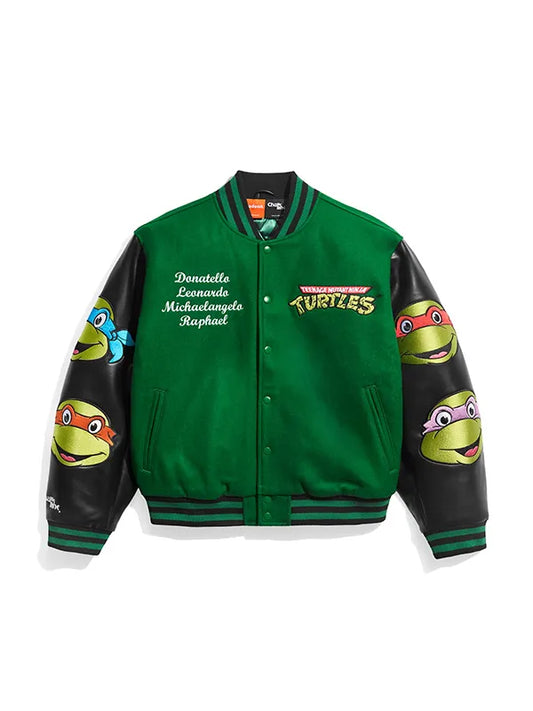 TMNT Green Varsity Bomber Jacket