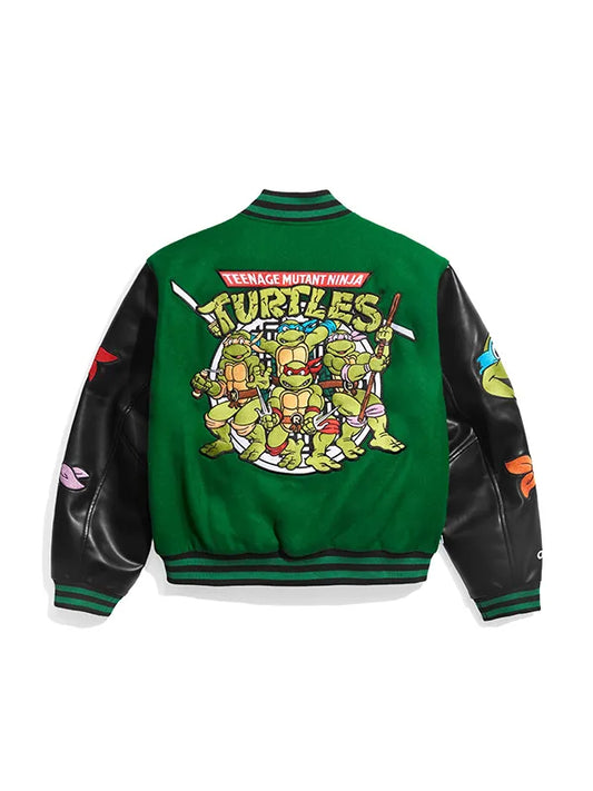TMNT Green Varsity Bomber Jacket