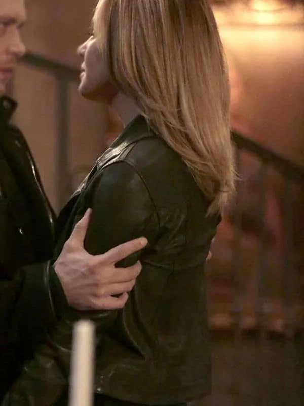 The Originals Camille O’Connell Black Leather Jacket NYC Jackets