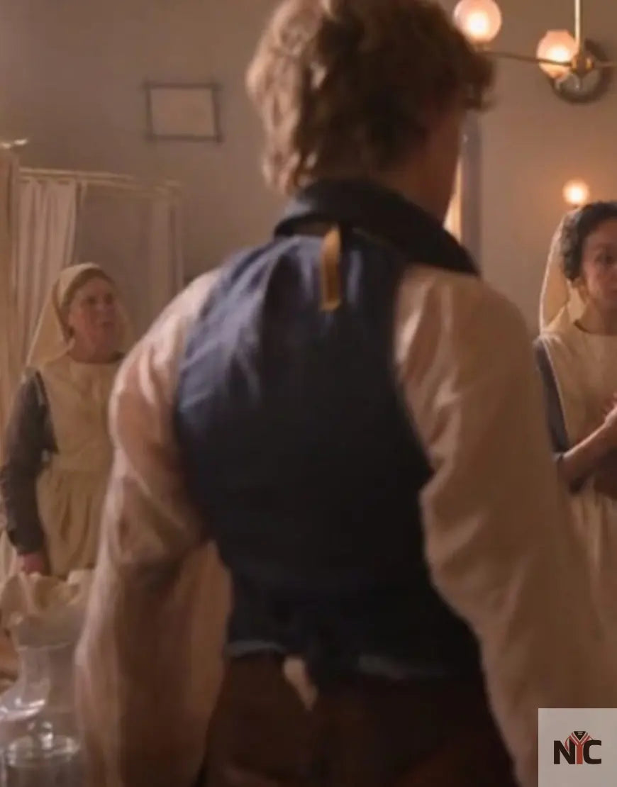 The Artful Dodger 2023 Thomas Brodie Sangster Blue Vest NYC Jackets
