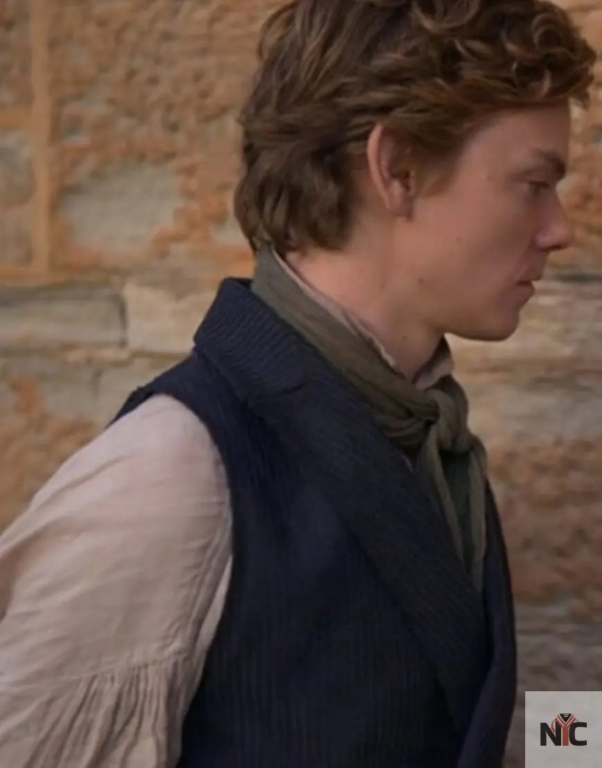 The Artful Dodger 2023 Thomas Brodie Sangster Blue Vest NYC Jackets
