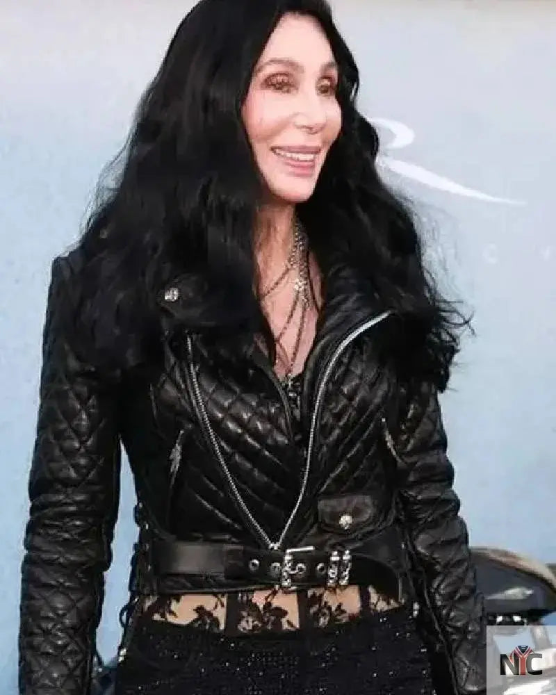 The Bikeriders 2024 Cher Black Leather Jacket NYC Jackets