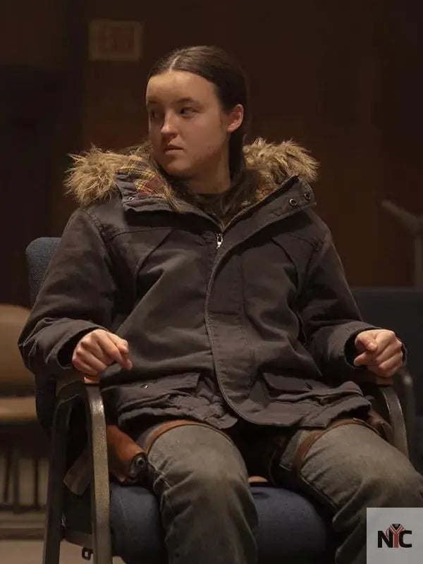 The Last Of Us S02 Ellie Williams Fur Hooded Jacket NYC Jackets