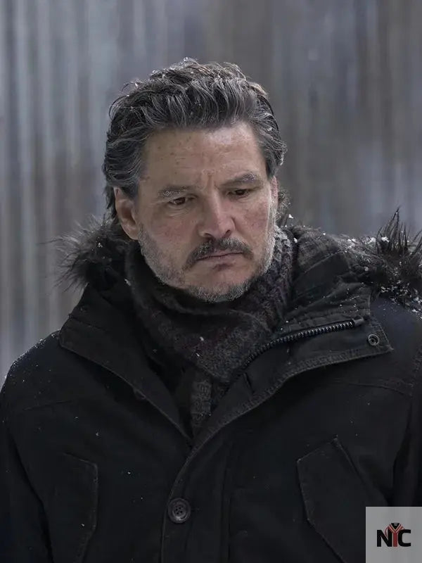 The Last of Us S02 Pedro Pascal Black Hooded Jacket NYC Jackets