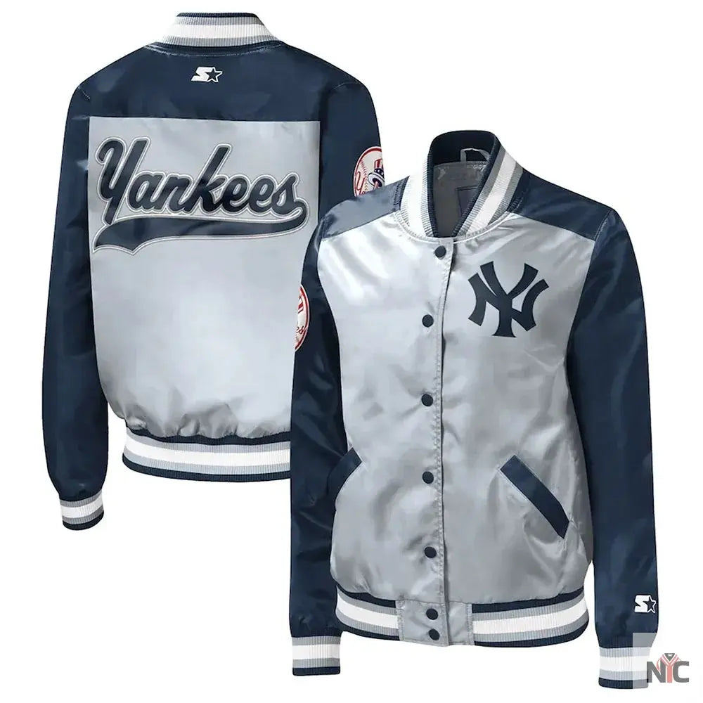 The Legend NY Yankees Satin Jacket NYC Jackets